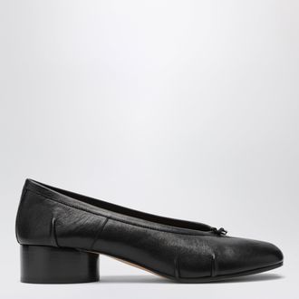 Maison Margiela Ballerine Tabi nere in pelle nappa