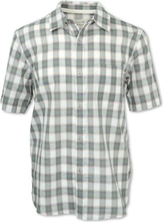 Purnell Jewellery Mens Lightweight Madras Plaid Shirt In Olive