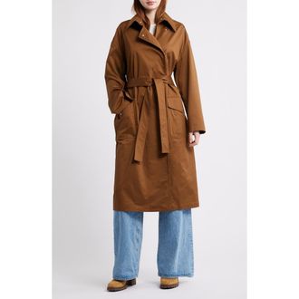 Rag & Bone Rue Stretch Cotton Trench Coat in Light Brown at Nordstrom, Size Medium