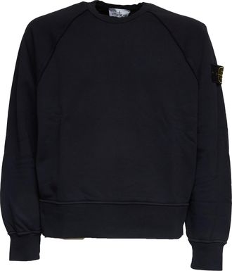 Stone Island Raglan Sleeve Raw Edge Over Sweatshirt