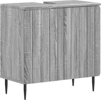 vidaXL Mueble De Lavabo Para Ba&ntilde;o Zwolle Sonoma Gris Vidaxl