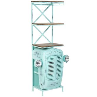 Wanderlust Deco Estanteria botellero azul 84x40x185