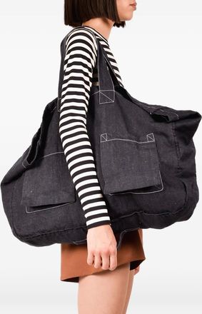 Ioana Ciolacu Borsa tote denim - Blu