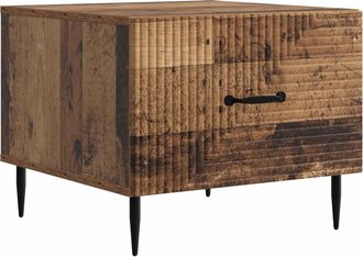 vidaXL Mesa De Caf&eacute; Con Caj&oacute;n Madera Envejecida 49 X 50 X 40 Cm Vidaxl