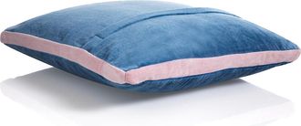 Oresteluchetta Cuscino VELVET AZUL Y ROSA