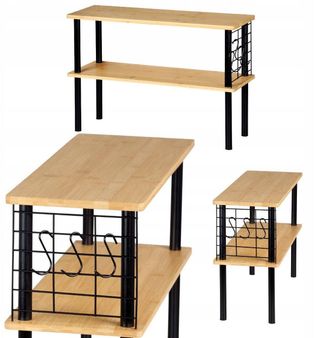 KESPER Estanter&iacute;a De Bamb&uacute; 2 Niveles Marr&oacute;n 55x20x38 Cm