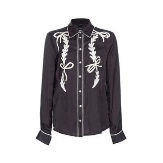 Pinko Mujer, Blusas y Camisas, Negro, Talla: S