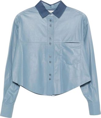 Forte_Forte Shirts - Dames - Overhemden - Blauw - M - Overhemden