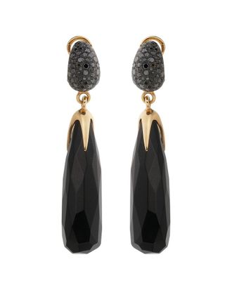 POMELLATO 18K 21.83 Ct. Tw. Diamond & Black Jet Earrings