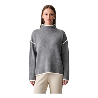 Joop Turtleneck Sweater - Dames - Coltruien - Grijs - M - Wol - Truien & Vesten