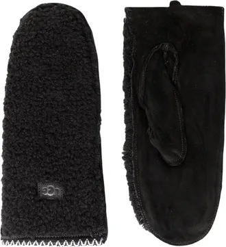UGG Braid Mitten - Dames - Accessoires - Zwart - Maat: L/Xl Fleece