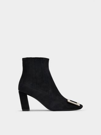 Roger Vivier Belle Vivier Chelsea Booties in suede