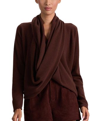 Alice & Olivia Alice + Olivia Jules Drape Cashmere Pullover