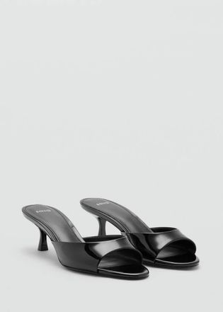 Mango Sandali fascia tacco kitten nero - Donna - 35 - MANGO