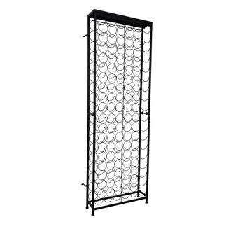 Berkfield Home Wine Rack for 108 Bottles Metal in Black