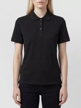 Saint Laurent ribbed short-sleeve polo shirt