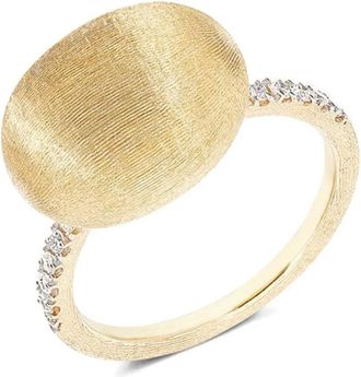 Nanis Anello Boule medio in oro giallo 18 carati con diamanti