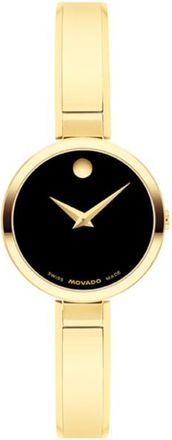 Movado Moda Quartz Black Dial Ladies Watch 0608013