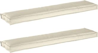 vidaXL Pallet Cushion Set 2 pcs Cream 180 x 40 x 8 cm Oxford fabric Vidaxl