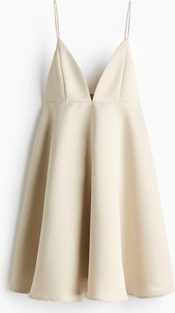H&M Ausgestelltes Tr&auml;gerkleid - Beige