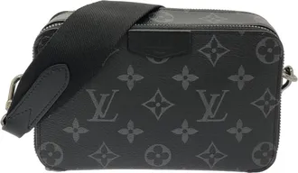 Louis Vuitton Black Coated Canvas Shoulder Bag (Pre-Owned)