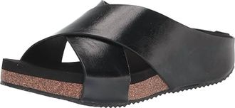 Volatile Womens Ablette Rustic Criss Cross Sandal In Black