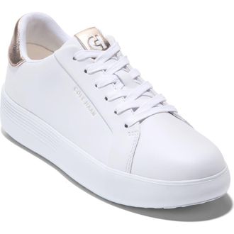 Cole Haan Grand Crosscourt Joy Platform Sneaker in Optic White/Rose Gold at Nordstrom Rack, Size 10