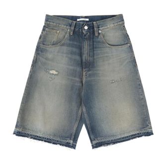 Sunflower Denim Shorts, male, Blue, Size: W30 Super Wide Short