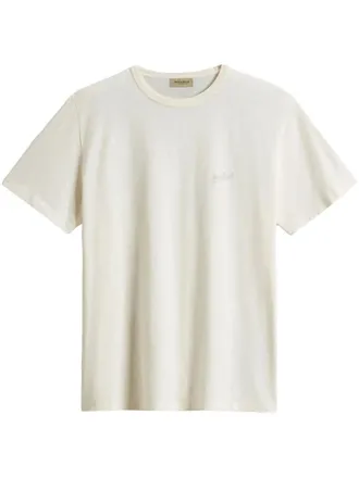 Woolrich logo-embroidered T-shirt - men - Organic Cotton - 3XL - White