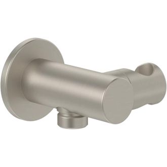 Villeroy & Boch Soporte De Ducha De Mano Mural Con Conexi&oacute;n Villeroy & Boch Universal Redondo De N&iacute;quel Cepillado