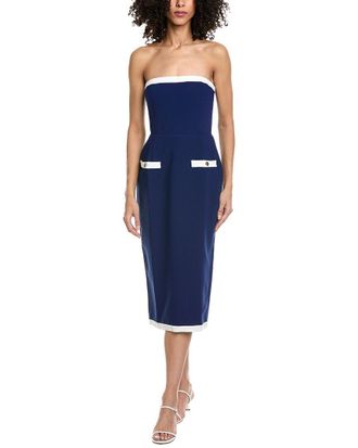 Amanda Uprichard Strapless Martini Midi Dress