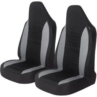 OEM Fundas Para Asientos Delanteros De Coche, 2 Piezas, Protectores Universales Para Asientos De Coche, Camionetas Y Suv, Color Gris