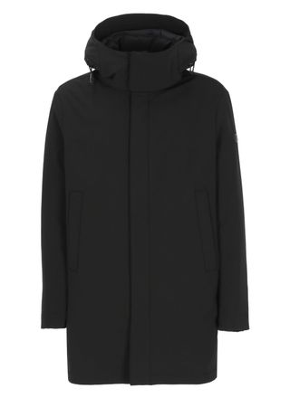 Peuterey Black Kruger Hooded Long Down Jacket