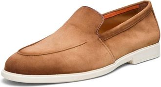 Santoni Mens Malibu Venetian Loafer In Light Brown