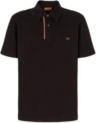 Missoni Katoenen Polo Shirt - Heren - Polos - Zwart - L - Katoen - Tops