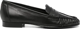 Aeyde Aldous Ruched Penny-slot Loafers