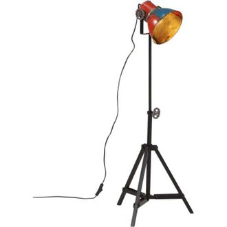 vidaXL Lampada da Terra 25 W Multicolore 35x35x65/96 cm E27 vidaXL
