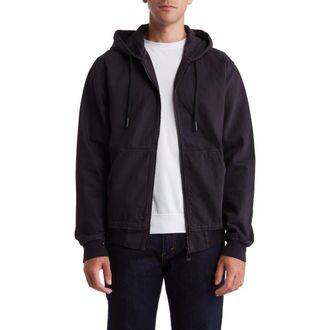 Noize Tito Denim Zip Jacket in Black at Nordstrom Rack, Size Xx-Large