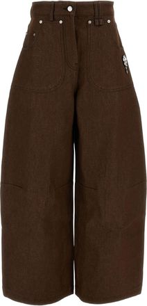 Simone Rocha Brown Utility Curve Cotton Jeans