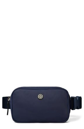 Tory Burch Virginia Nylon Belt Bag in Royal Navy at Nordstrom