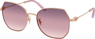 Coach HC7175 CAD79 9331U6 Womens Sunglasses Gold Size 56