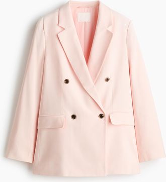 H&M Zweireihiger Blazer - Hellrosa