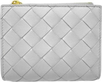Bottega Veneta Portafoglio Bi-fold Pre-owned Intrecciato - - Pre-owned - Uomo - Grigio - ONE SIZE