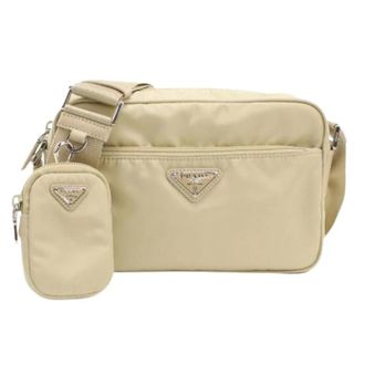 Prada Pre-owned Vintage Nylon Shoulder Bag - Dames - Pre-owned - Beige - Maat: ONE Size Nylon