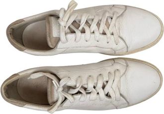 Brunello Cucinelli White Calfskin Trainers Size 45