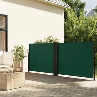 vidaXL Toldo Lateral Retr&aacute;ctil Verde Oscuro 120x600 Cm Vidaxl