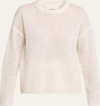 Lisa Yang Lova Cashmere-Silk Crewneck Sweater