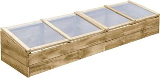 vidaXL Invernadero De Madera De Pino Impregnada 200x50x35 Cm Vidaxl