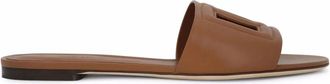 Dolce & Gabbana Calfskin Slides With DG Millennials Logo