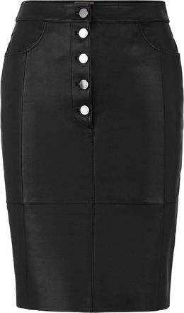 HUGO BOSS Womens Selara Knee Length Pencil Skirt in Black - Size 12 UK